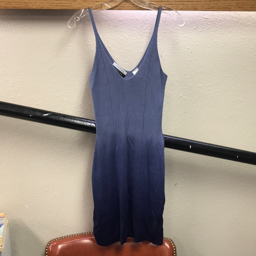 Vintage Wayne Rogers Blue Mini Dress
